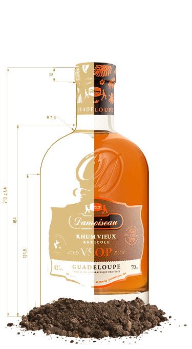 Rum Pack Damoiseau Vsop + 2 Bicchieri cl.70 - immagine 2
