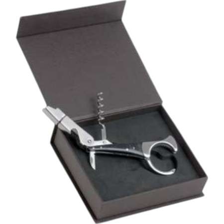 Cavatappi Elegante Manico Legno e Custodia